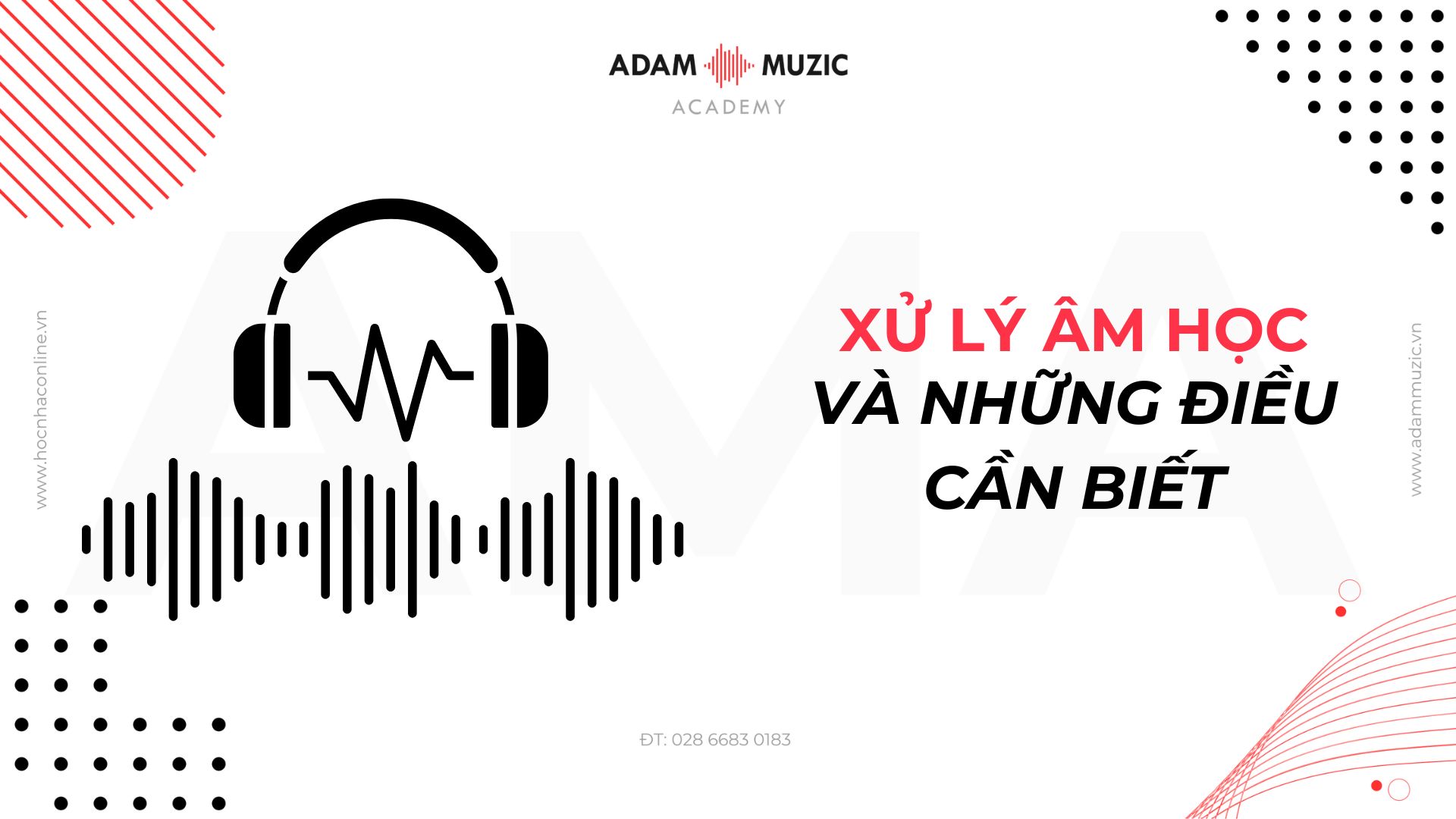 Xử lý âm học và những điều cần biết - Adam Muzic