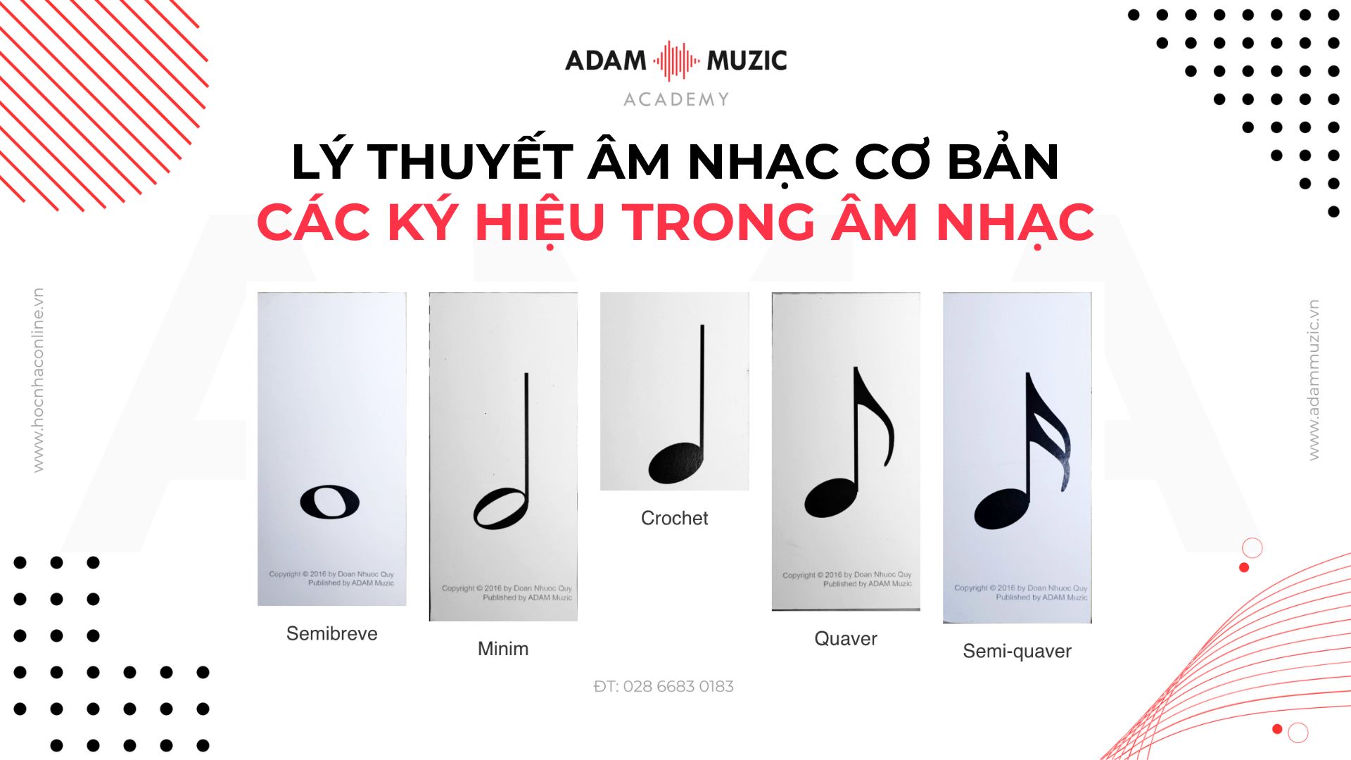 Các ký hiệu trong âm nhạc - Adam Muzic