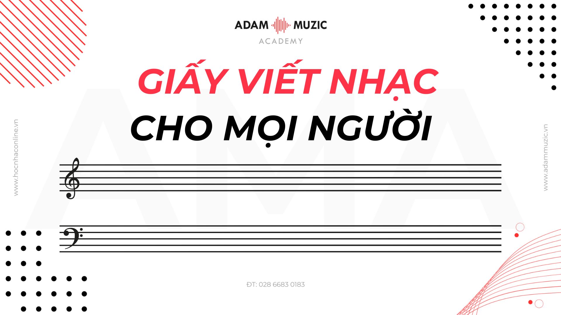 Giấy viết nhạc cho mọi người - Adam Muzic