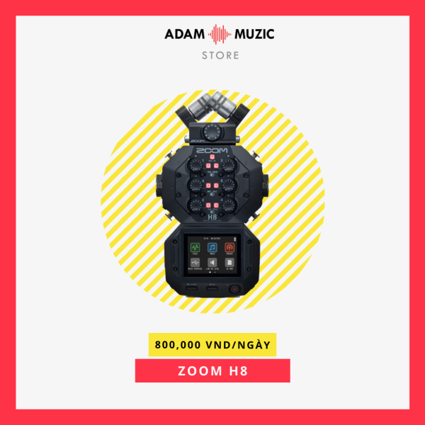 Máy ghi âm cầm tay Zoom H8 - Adam Muzic