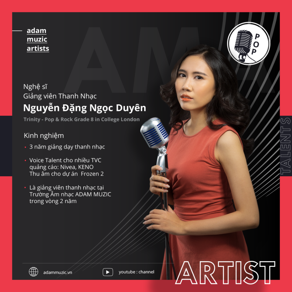 Giảng viên Nguyễn Đặng Ngọc Duyên - Adam Muzic