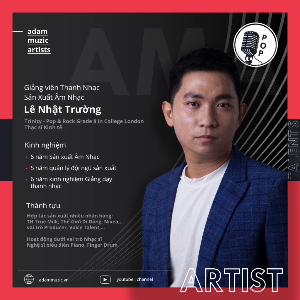 Giảng viên Lê Nhật Trường - Adam Muzic