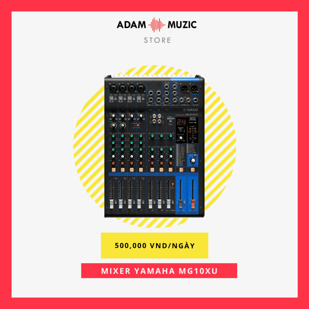 Cho thuê Mixer Yamaha MG10XU - Adam Muzic