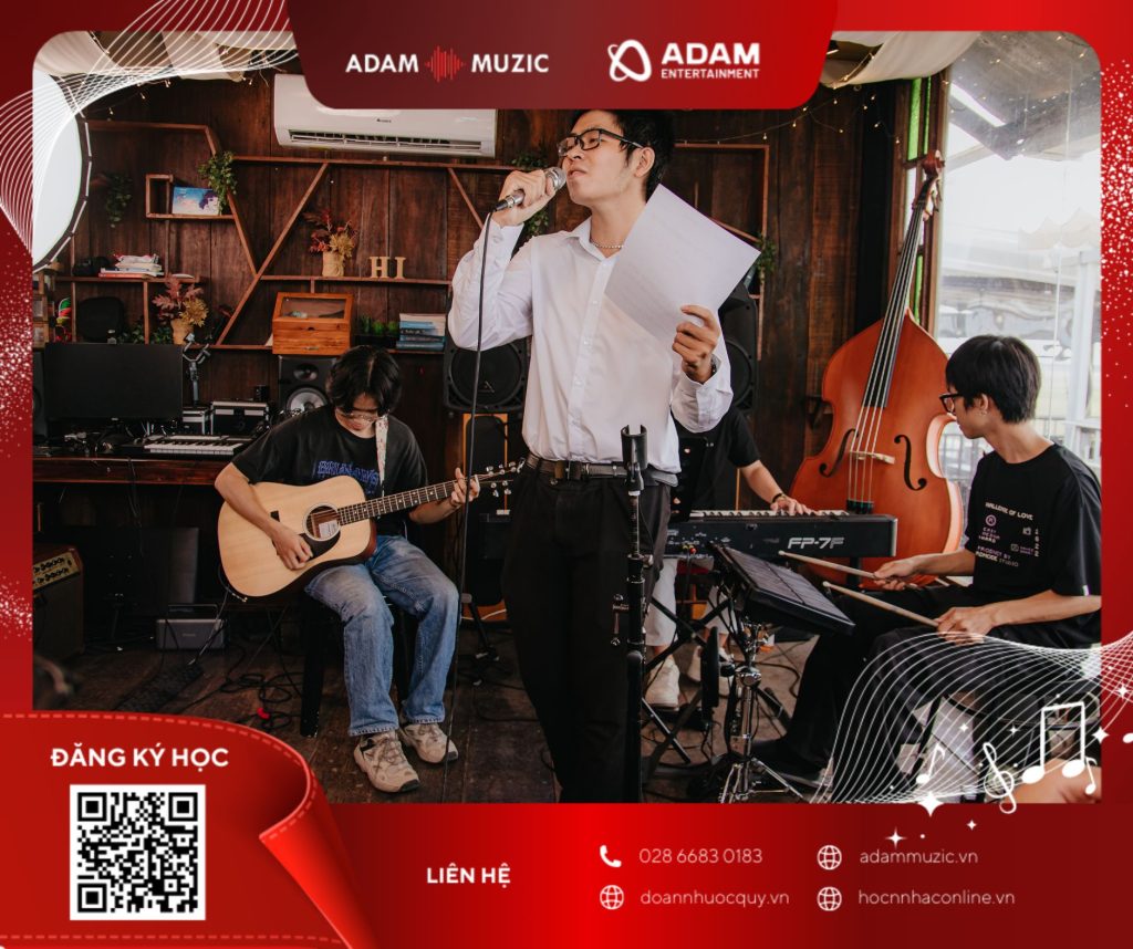 Tập luyện cùng ban nhạc - Adam Muzic