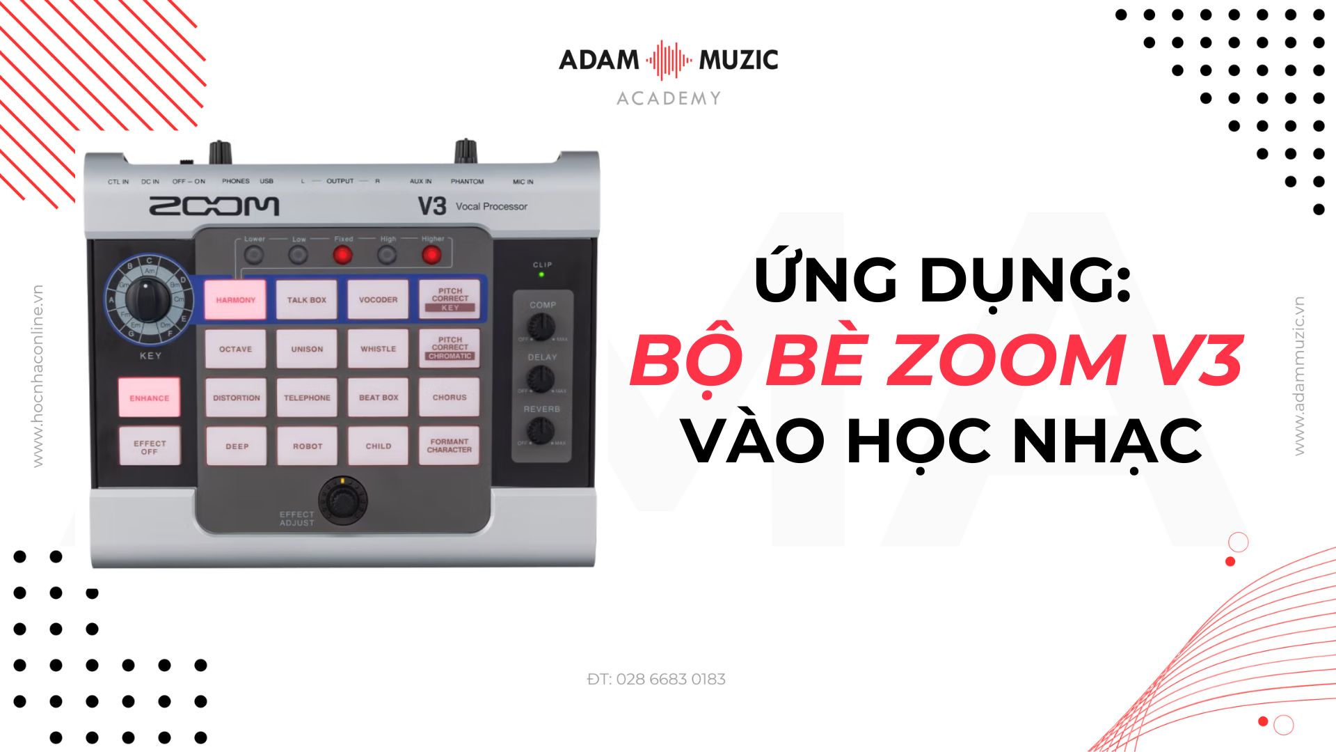 Ứng dụng bộ bè zoom V3 vào học nhac - Adam Muzic