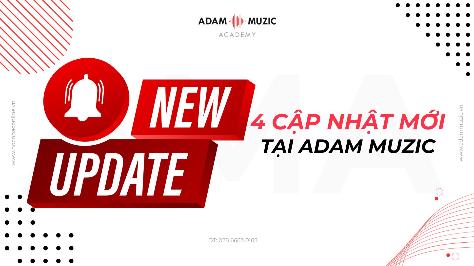 4 Cập nhật mới tại Adam Muzic