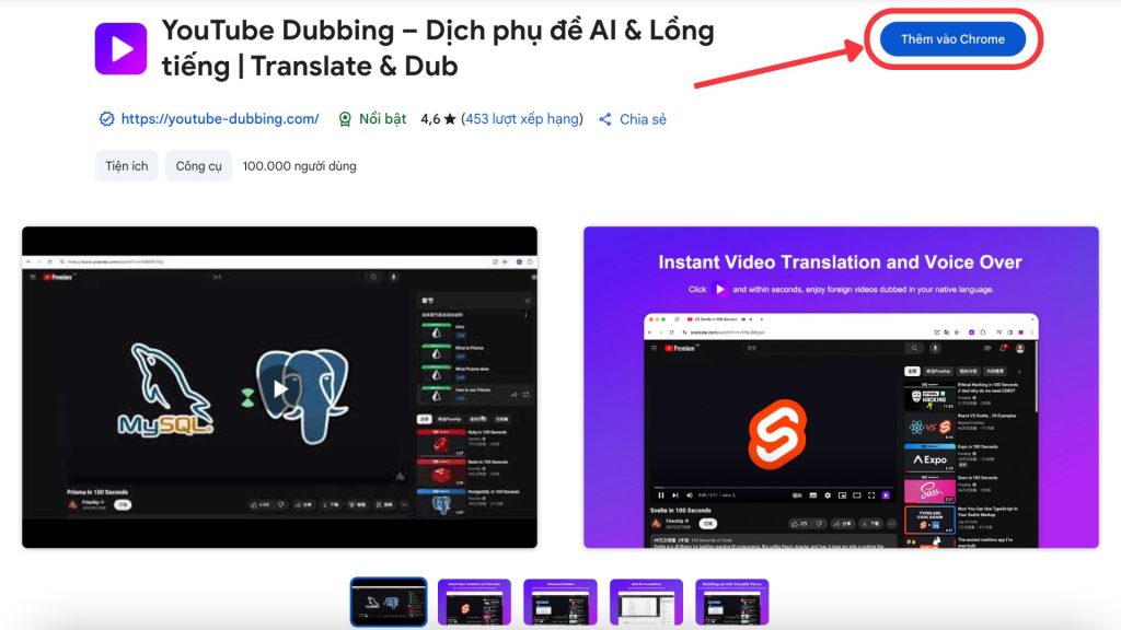 Tiện ích Youtube Dubbing - Adam Muzic