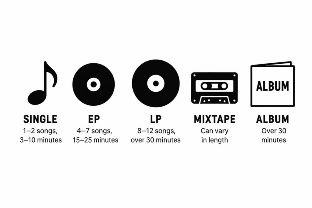 Cách phân biệt Single, Ep, LP, Mixtape, Album - Adam Muzic