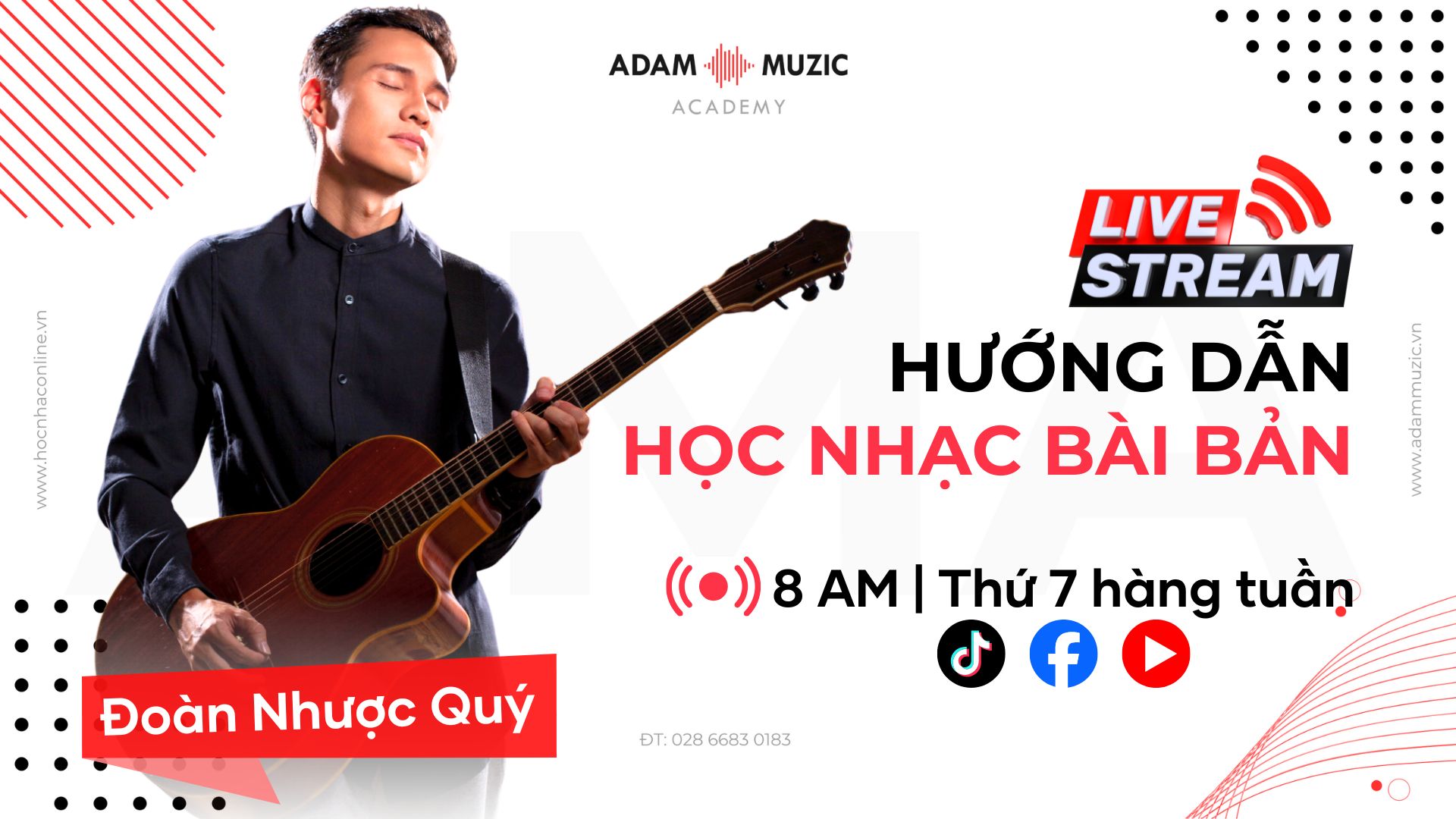 Livestream hướng dẫn học nhạc bài bản - Adam Muzic