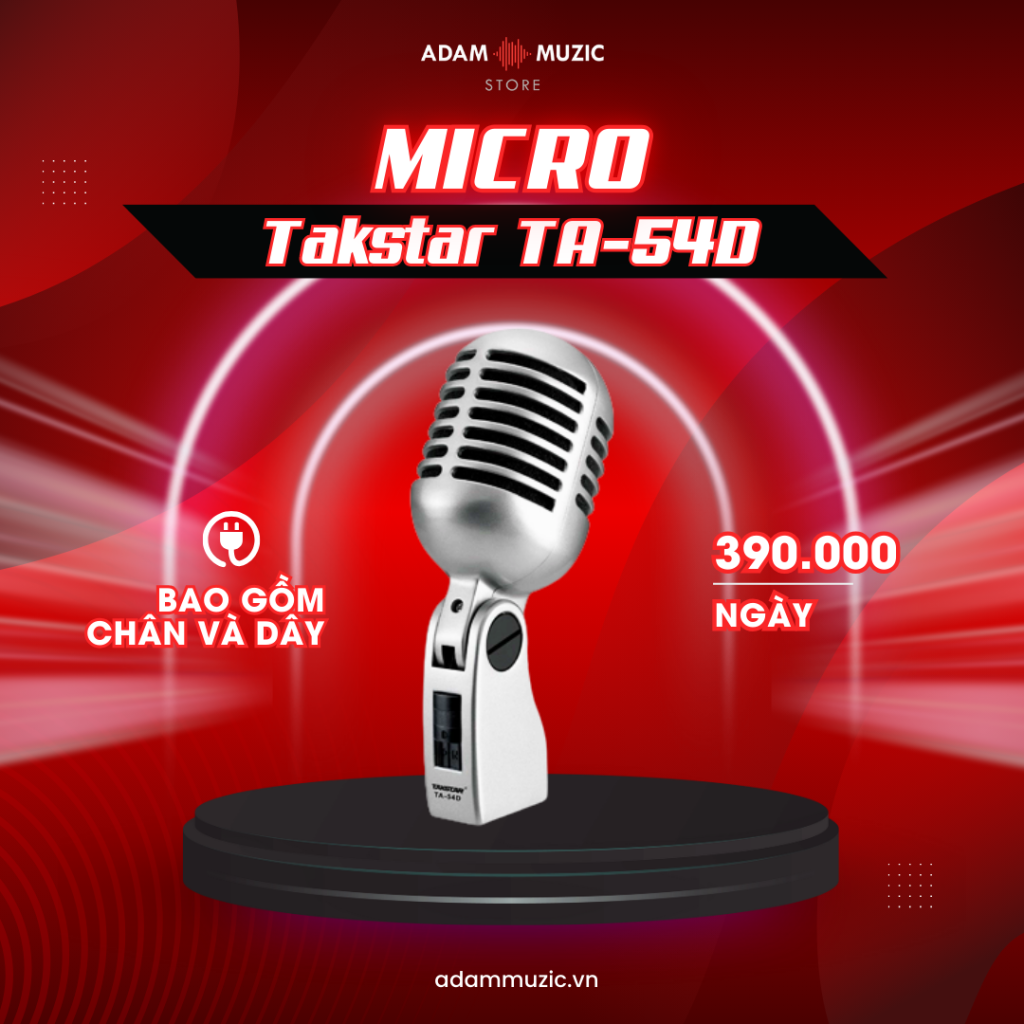 Cho thuê micro cổ điển - Adam Muzic Store