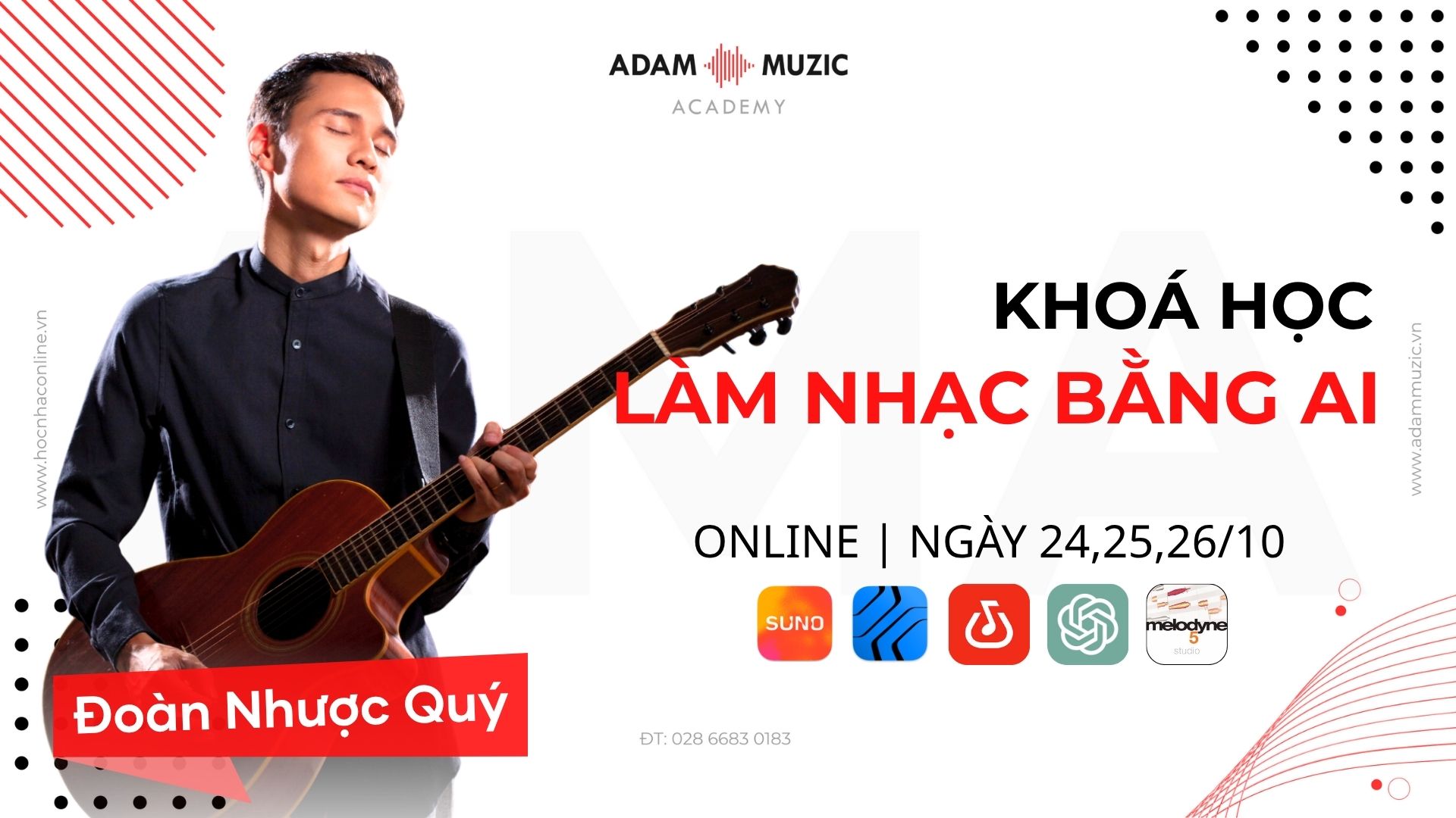 Khoá học "Làm Nhạc Bằng AI" - Adam Muzic