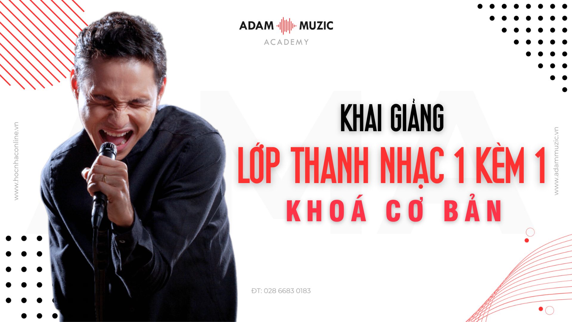 Lớp thanh nhạc cơ bản 1 kèm 1 - Adam Muzic