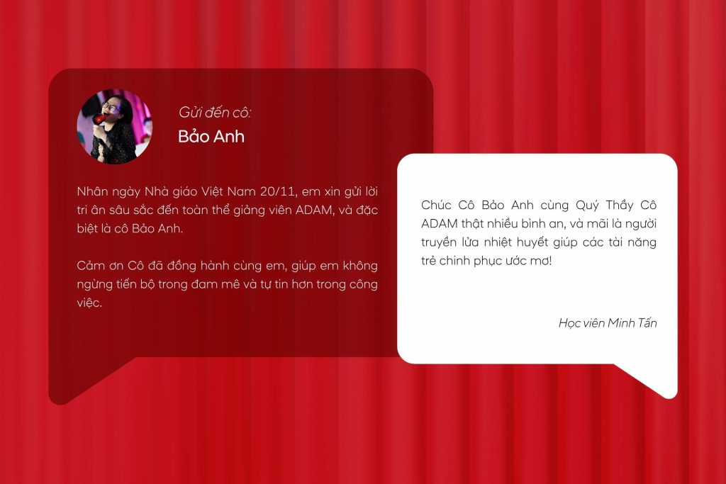 Những lời yêu thương nhân ngày nhà giáo Việt Nam - Adam Muzic