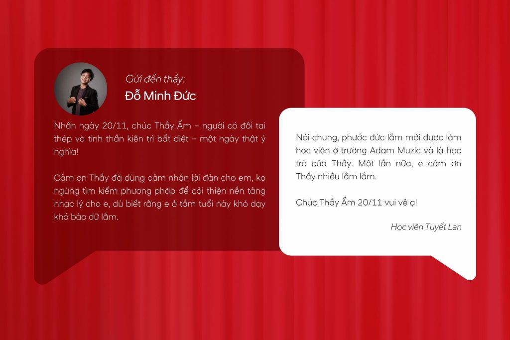 Những lời yêu thương nhân ngày nhà giáo Việt Nam - Adam Muzic